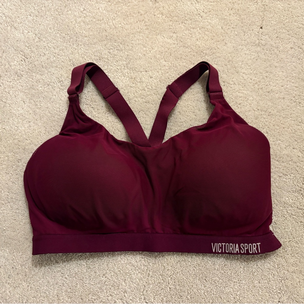 Victoria Secret Sport Burgundy Sports Bra 36D